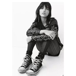 SOLD Free People x Nan-Ku Couture Cruise Studded High Top Sneakers